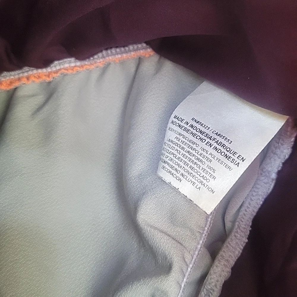 Nike Running Shorts Maroon with Orange Trim Size Small